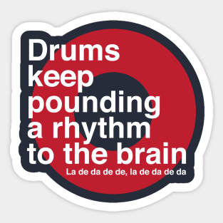 Drumbeats Sticker